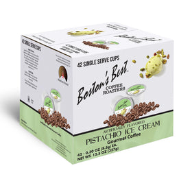 Boston's Best pistachio ice cream flavored coffee cups with dessert-inspired aroma
