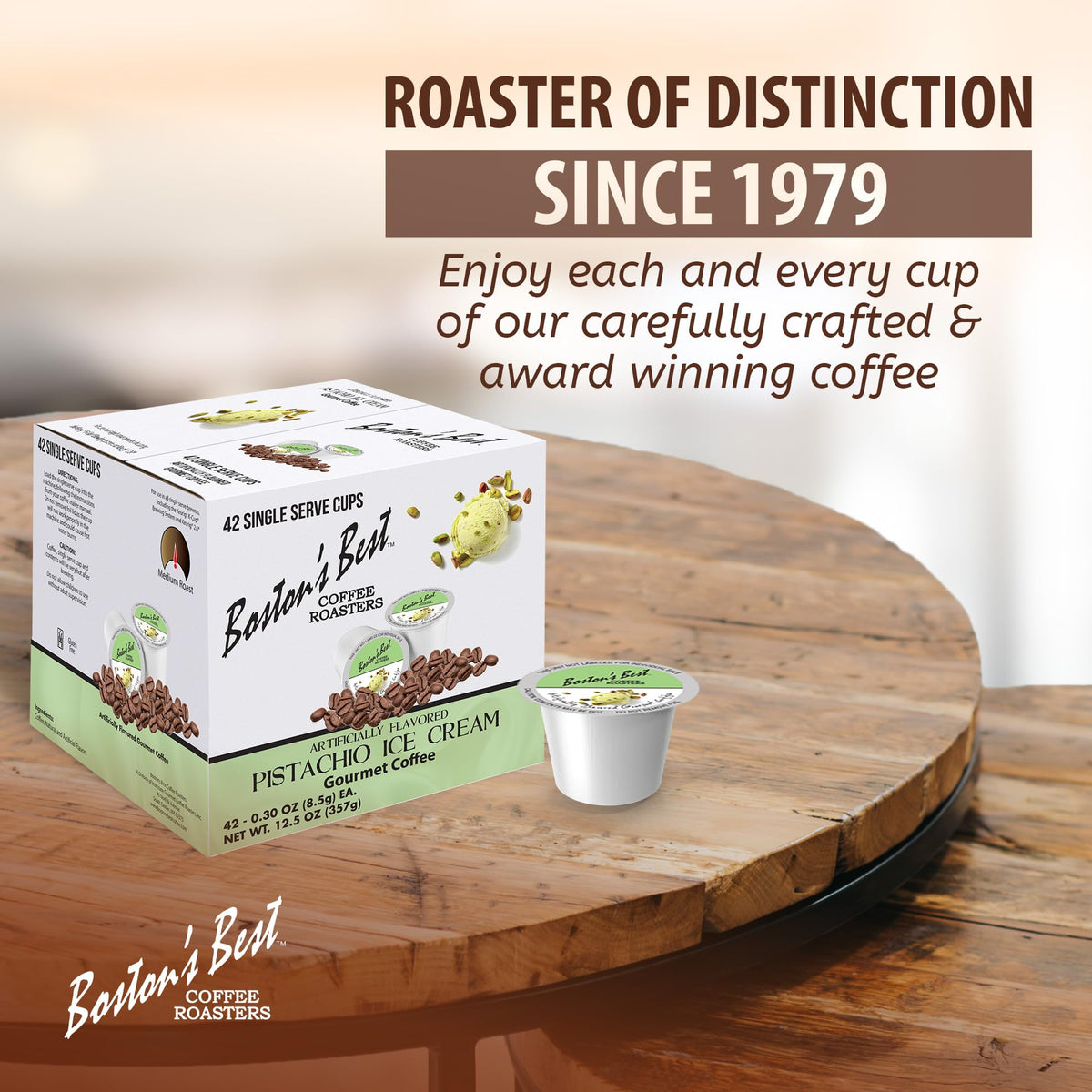 US-roasted Boston's Best beans in bag for rich flavor