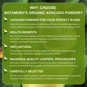 BOTAMONY Avocado Powder dressing-glaze adds color and depth to salads