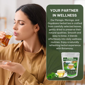 BOTAMONY dried-paragis-moringa-guyabano-leaves highlight natural flavor and aroma.