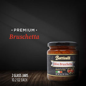 Botticelli Olive Bruschetta mix: olives, onions, tomatoes for crostini