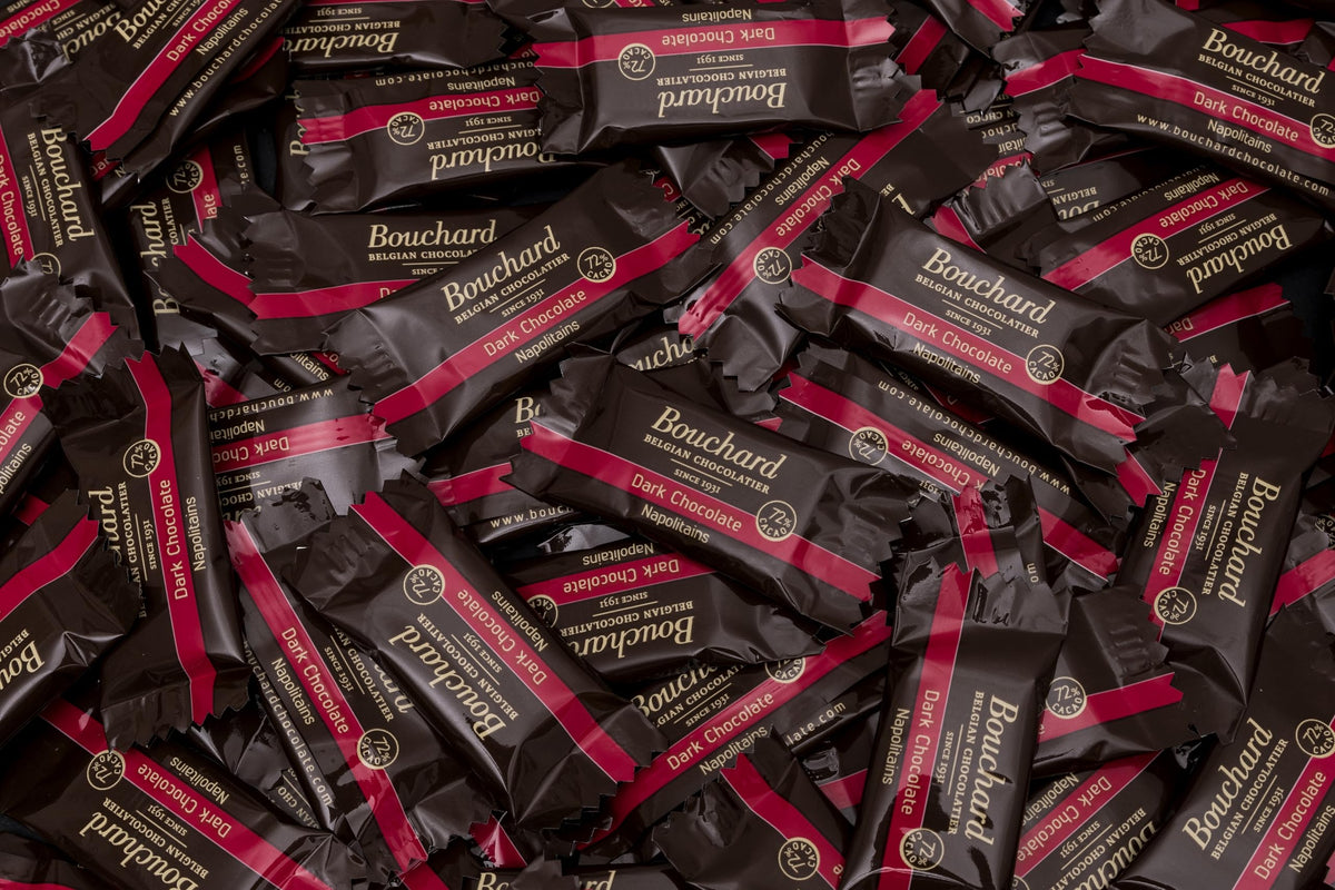 Vegan-friendly symbol on Bouchard packaging indicates plant-based option
