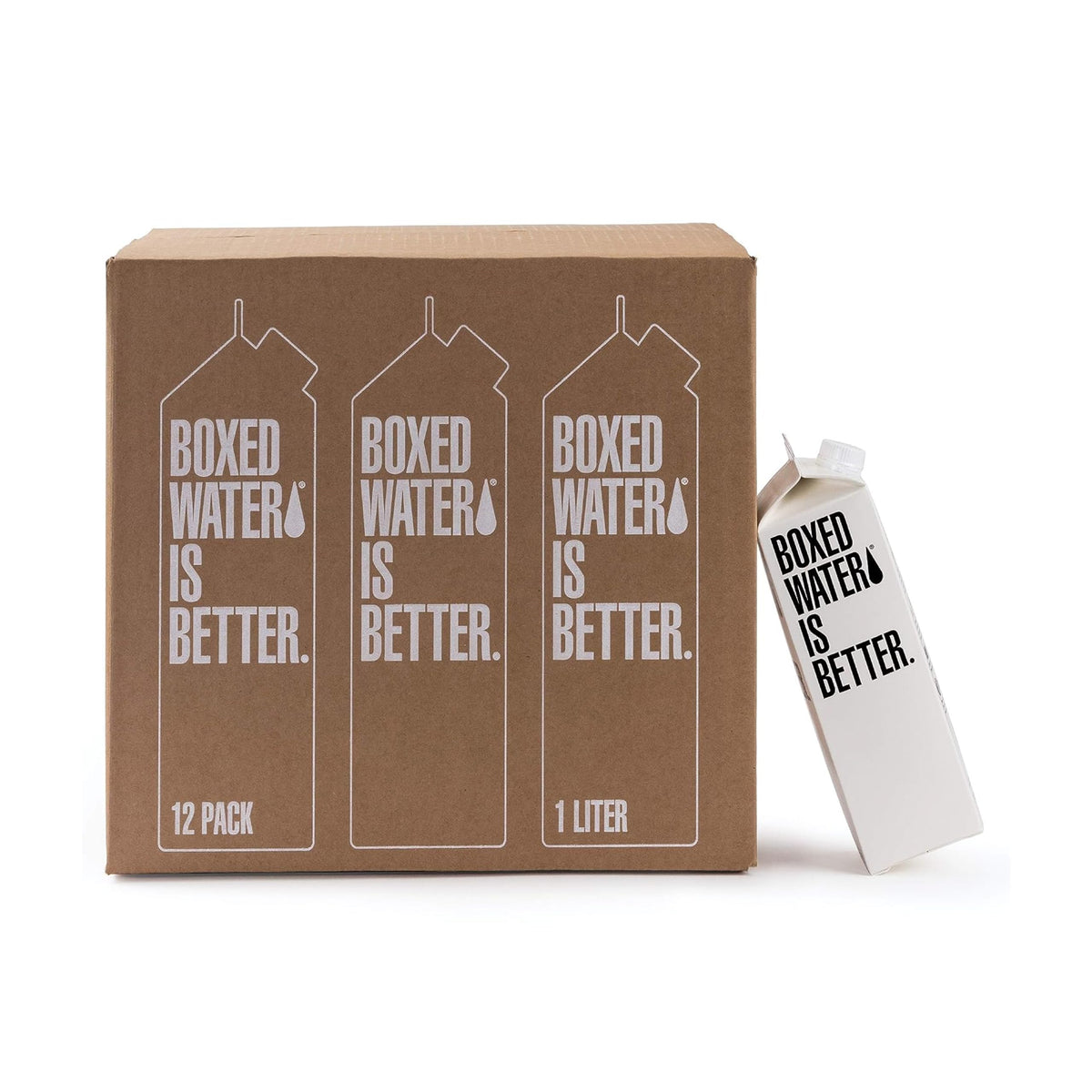 Boxed Water Is Better 338 oz purified water for refreshing hydration on the go.