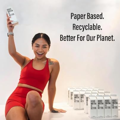 Boxed Water Is Better tree-planting initiative image communicates eco-dedication and social impact.