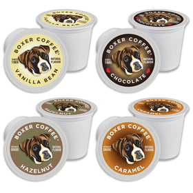 Boxer Coffee Cozy Classics Vanilla pods offer natural flavoring for a smooth, balanced cup.