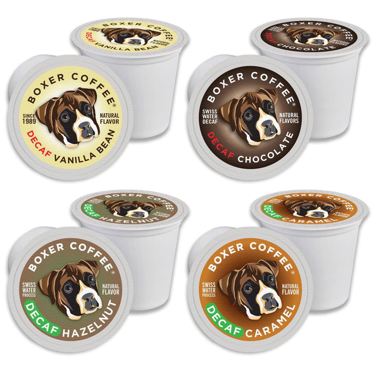 Boxer Coffee Swiss Water Decaf Vanilla pods offer caffeine-free vanilla flavor for a soothing morning cup