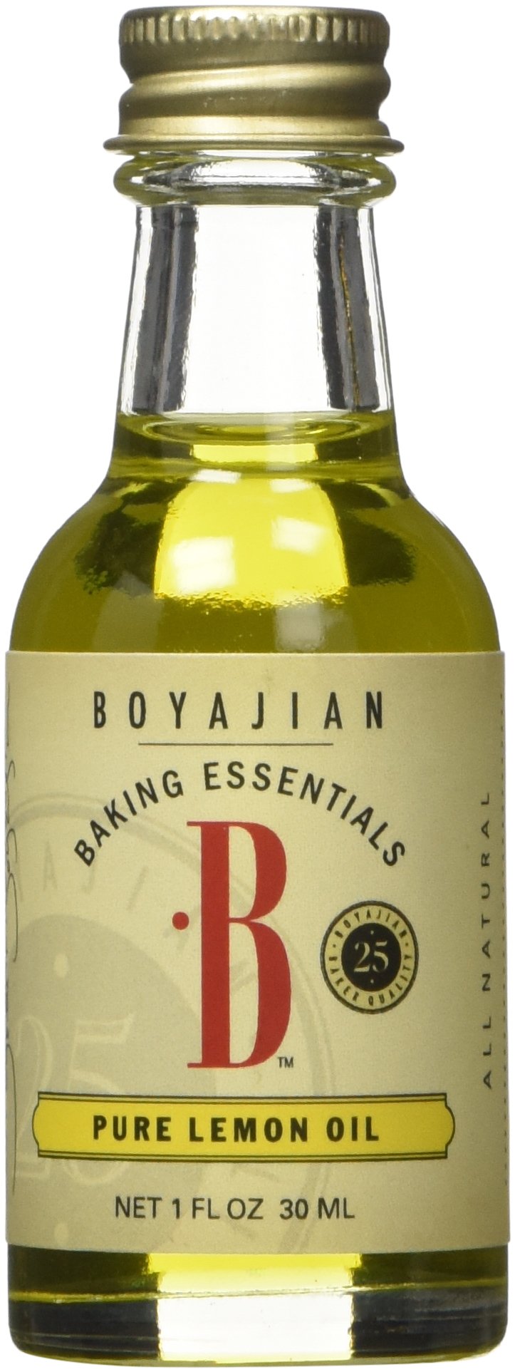 Boyajian Lemon Oil bottle, pure flavor enhancer for baking.
