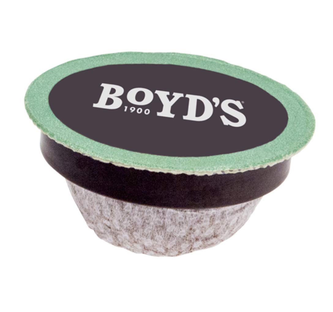 Brew-ready cup with smooth, smoky finish from Boyd's Organic Red Wagon