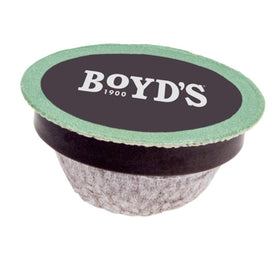 Brew-ready cup with smooth, smoky finish from Boyd's Organic Red Wagon