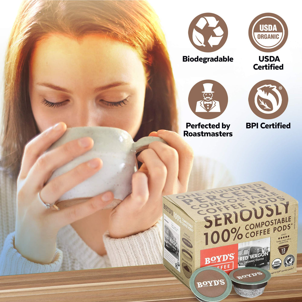 Sustainability focus: organic sourcing and Rainforest Alliance certification