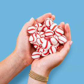 Bob's Sweet Stripes soft peppermint mints with melt-away texture for quick refresh.