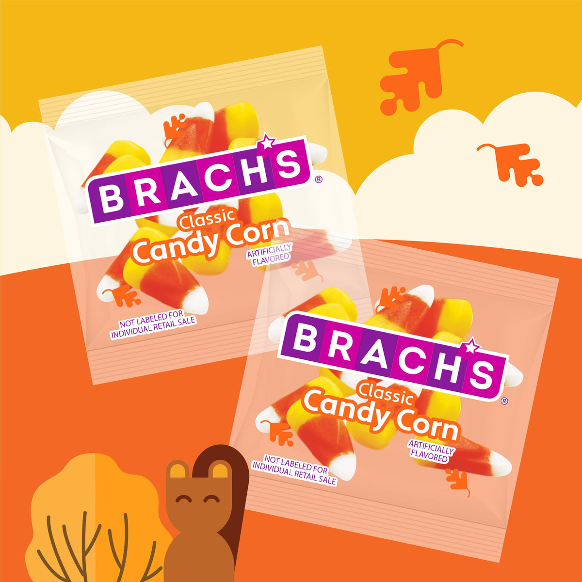 Brach's bulk candy corn, individually wrapped for easy snacking and gifting.