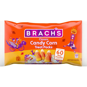 Brach's Classic Candy Corn Trick or Treat Packs image showing individually wrapped pieces for Halloween bowls.