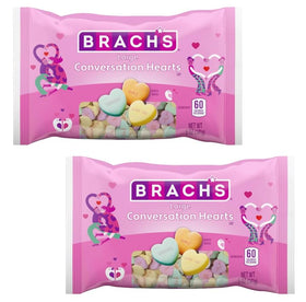 Brach's Large Conversation Hearts two-bag pack ready for sharing at Valentine’s celebrations.
