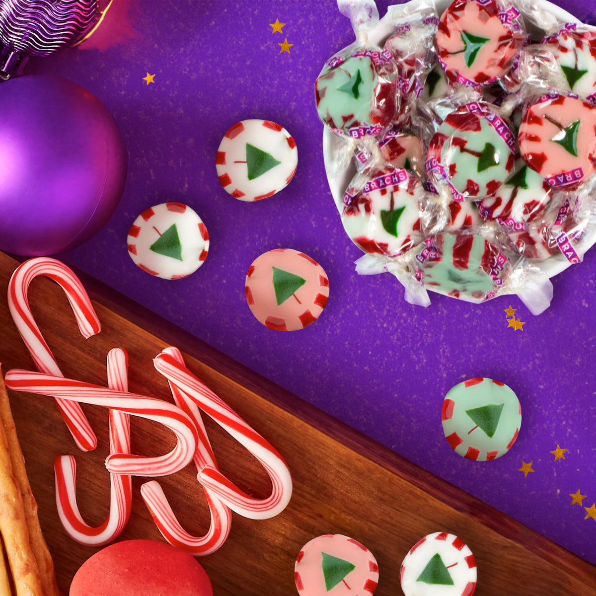 Brach's Mini Peppermint Candy Canes make great stocking stuffers.
