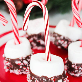 Brach's Peppermint Candy Cane close-up reveals white-green striped design