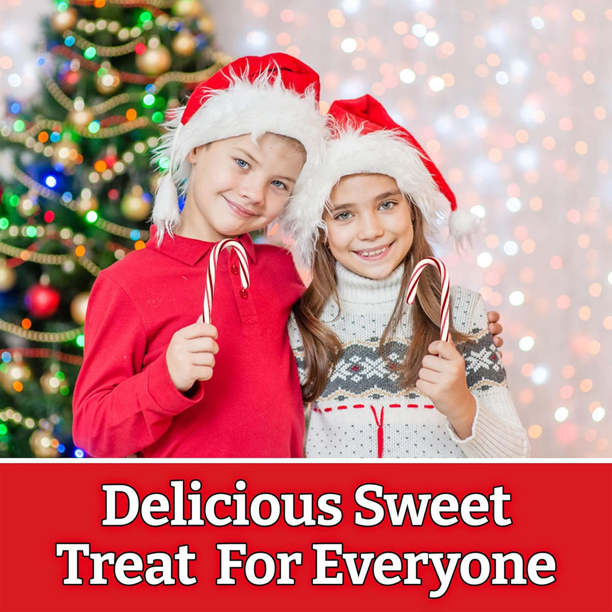 Brach's Peppermint Candy Canes in a decorative tray, ideal for parties