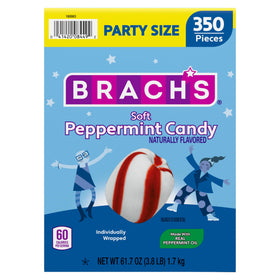 Brach's Soft Peppermint Candy carton packaging, perfect for sharing and freshness.