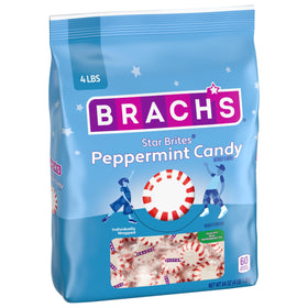 Brach's Star Brites Peppermint mints, individually wrapped, perfect for parties and on-the-go.