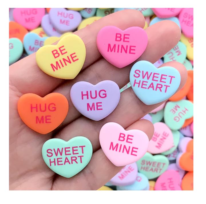 Vibrant heart decor from Brach's for festive table displays.