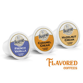 Bradford Coffee Roasters K-Cup pod close-up, showing quality and single-serve simplicity