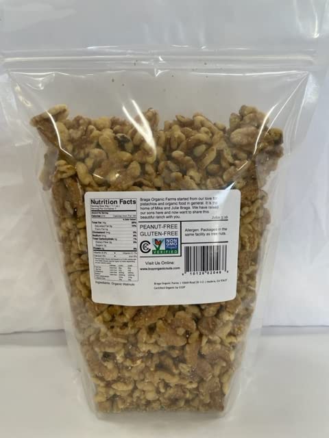 Large English walnuts from Braga Organic Farms, perfect for baking and cooking.