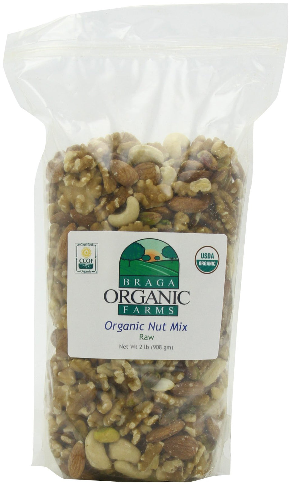 Braga Organic Farms organic nut mix 2 lb bag ready for snacking and cooking