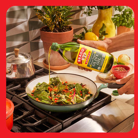 Bragg EVOO used for sautéing vegetables and pasta sauces.