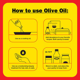 Bragg olive oil drizzled on salad greens for a fresh finish.