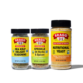 Bragg Sprinkle on potatoes adds savory finish.