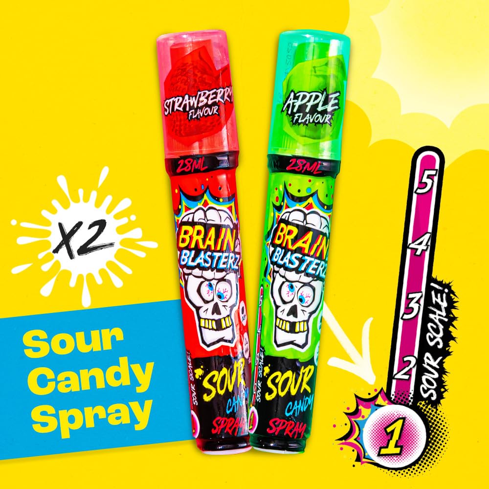 Brain Blasterz lollipops with sour twist for celebrations.