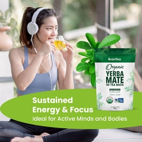 Brain Tea hot-air dried leaves preserve nutrients and flavor.