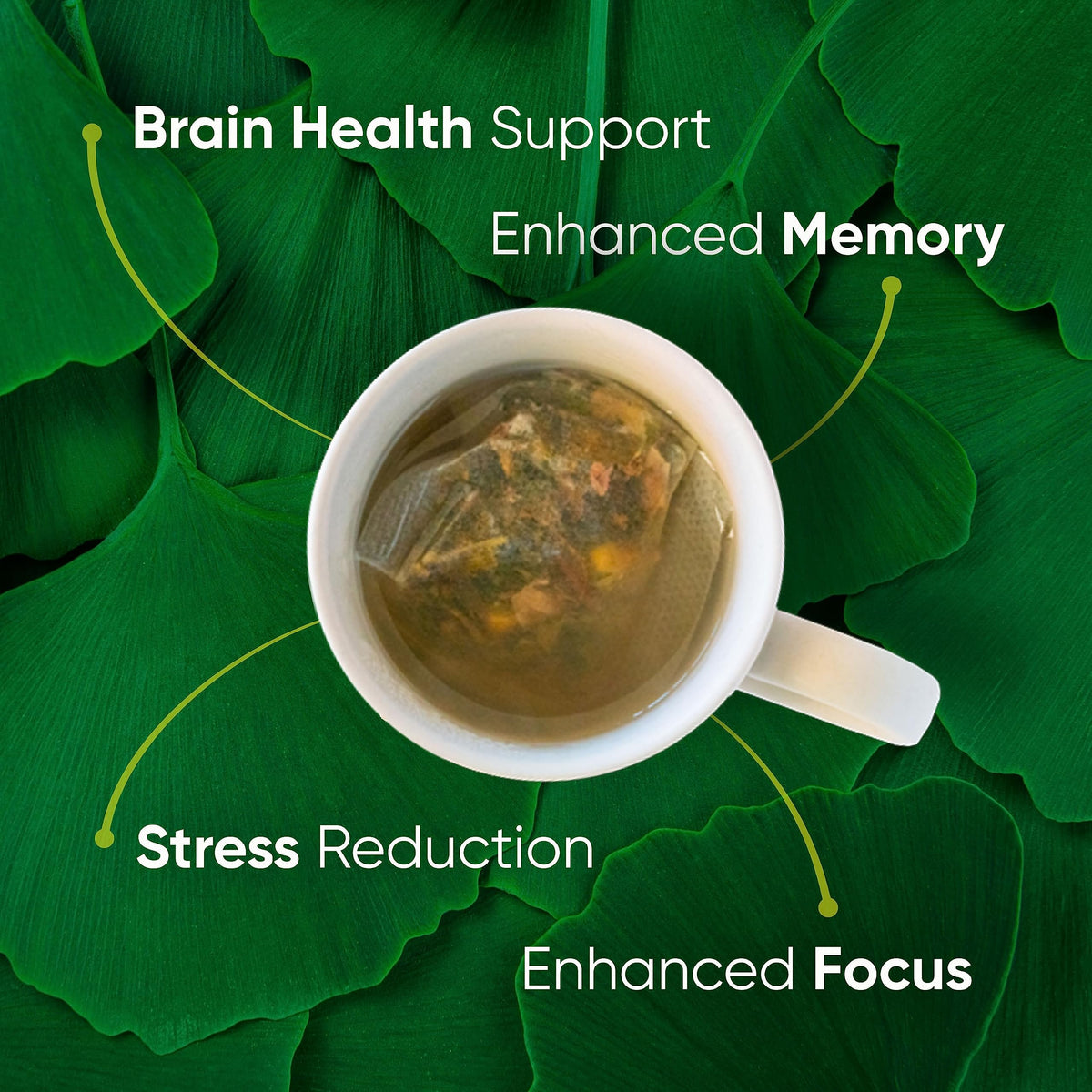 Brain Tea Organic Certification logo on box signaling pure ingredients