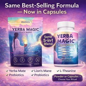 Brainista Yerba Magic lion's mane mushroom for clearer thinking.