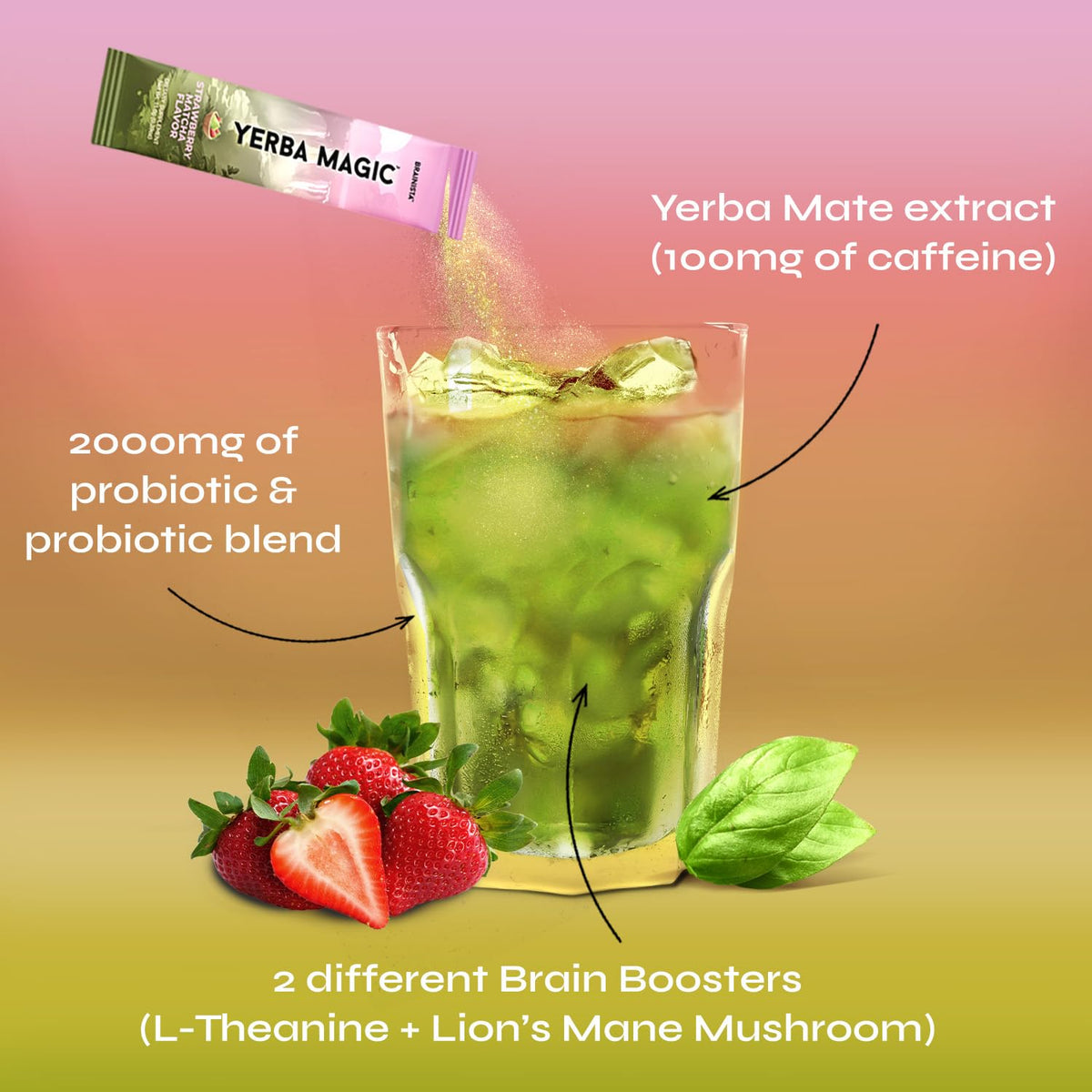Natural caffeine content in Brainista Yerba Magic