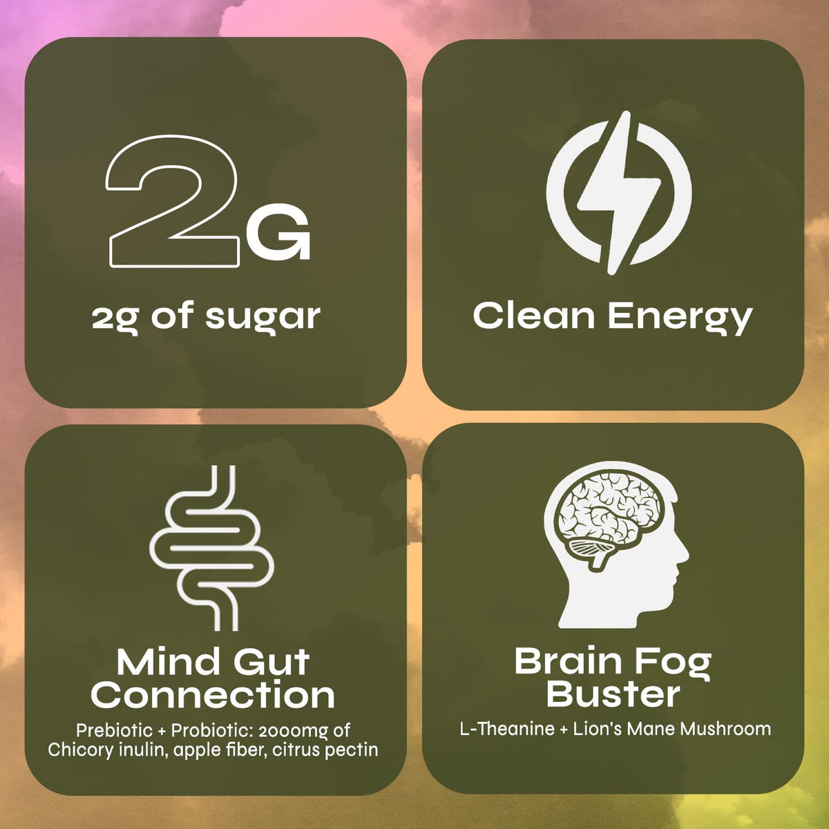 Prebiotic-probiotic blend in Yerba Magic supporting gut-friendly nutrition