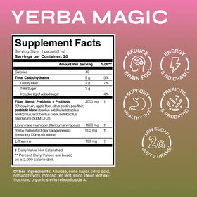 Strawberry Matcha flavor of Brainista Yerba Magic