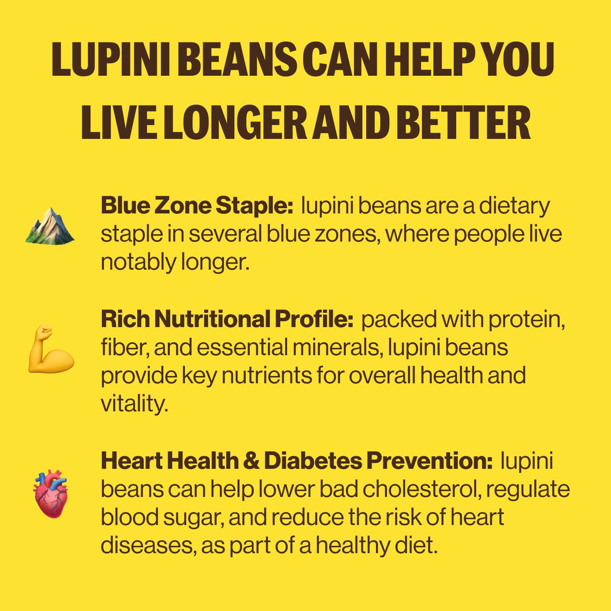 BRAMI Lupini Snack ingredient map, made in Italy origin and nourishment notes.