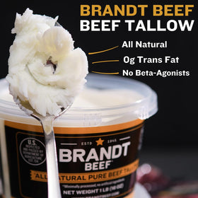 Brandt Beef Tallow from California ranch embodies ethical, hormone-free sourcing.