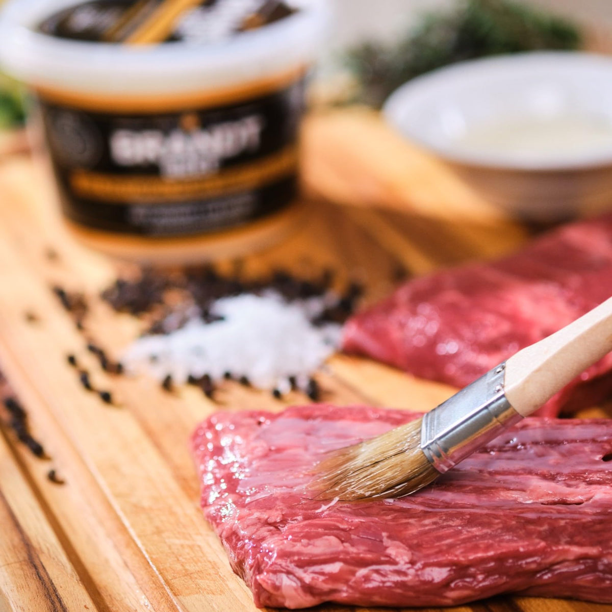 Brandt Beef Tallow in a pan for deep frying with crisp results.