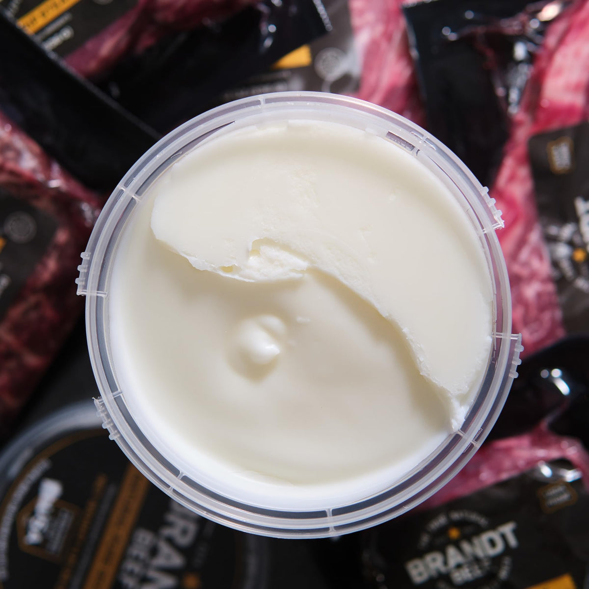 Brandt Beef Tallow in a frying pan delivering a crisp sear.