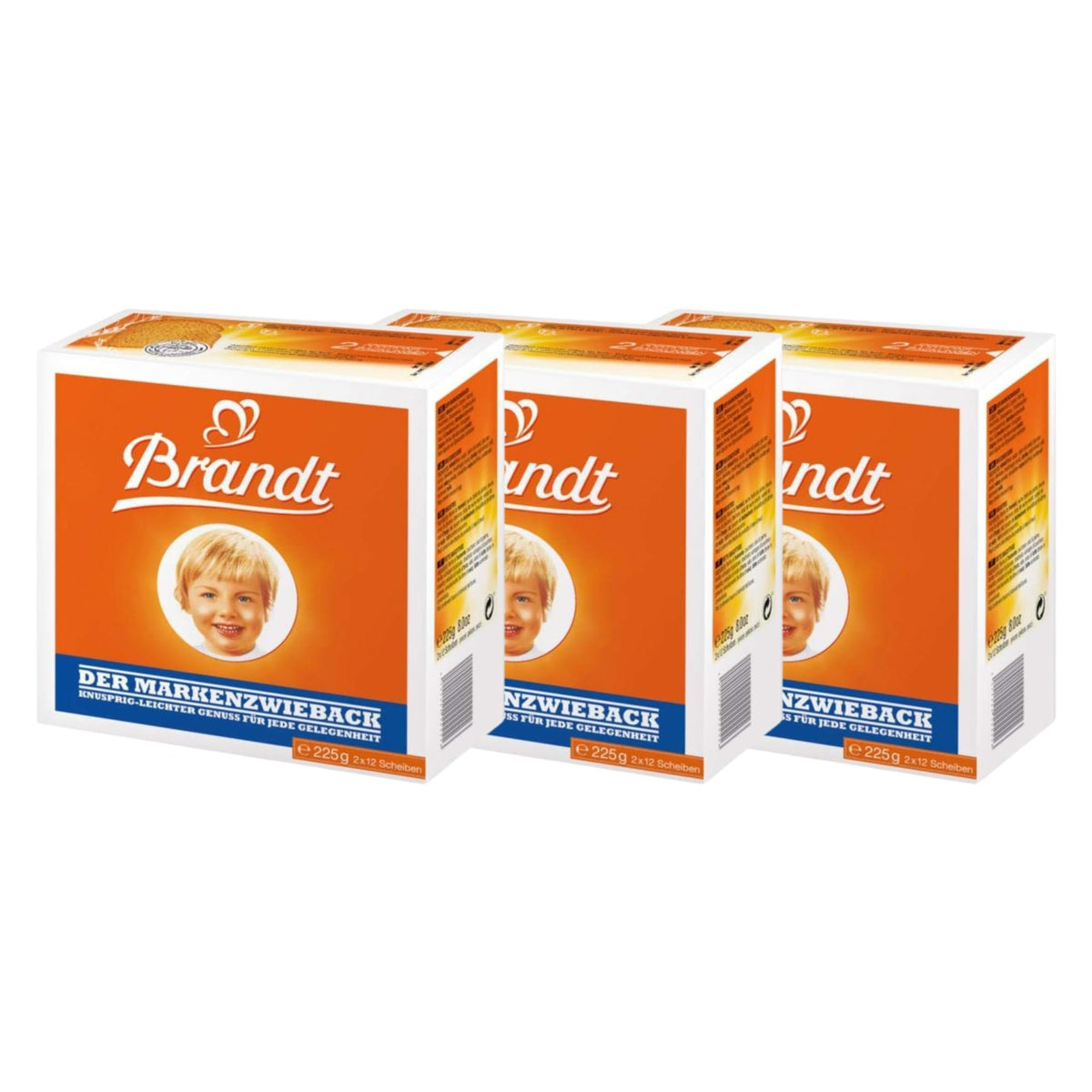 Brandt Zwieback teething-friendly texture supports gentle chewing for little ones.