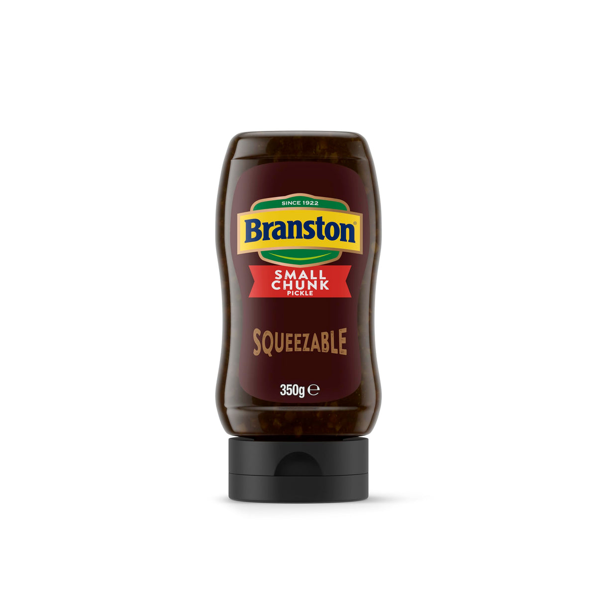 Branston Original Small Chunk Pickle Sqeezable bottle enhances everyday sandwiches.