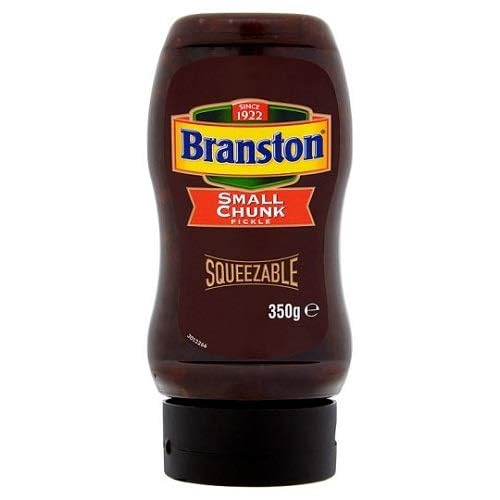 Branston Small Chunk Squeezy bottle pour for quick, mess-free sandwiches.