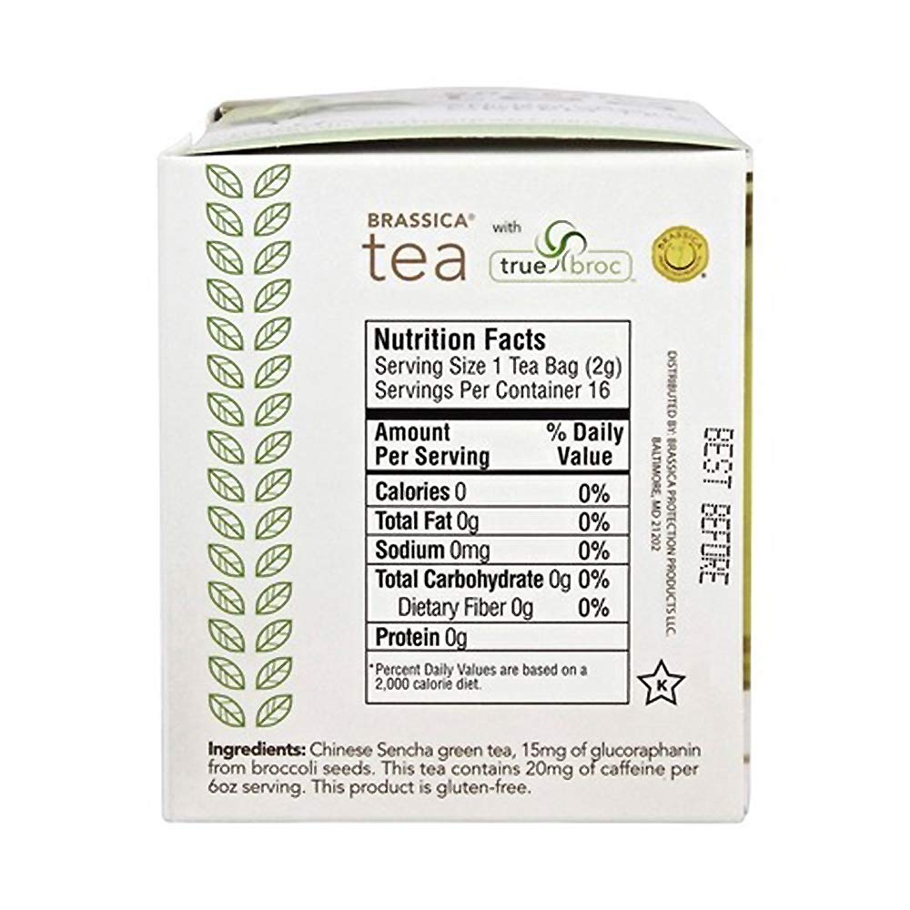 Brassica Tea green tea cup during steep image highlighting inviting aroma and energy