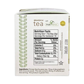 Brassica Tea green tea cup during steep image highlighting inviting aroma and energy