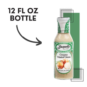 Pack on display shows Braswell's Creamy Vidalia Onion Dressing, ideal for dressings and marinades.