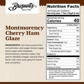 Braswell's Montmorency cherry glaze being poured for glaze preparation