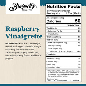 Braswell's Raspberry Vinaigrette tossed with greens for a bright finish
