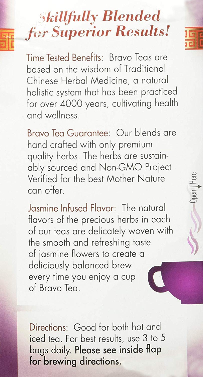 Jasmine flower accents enhance Bravo Tea scent and flavor